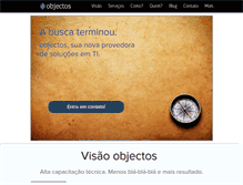 Tablet Screenshot of objectos.com.br